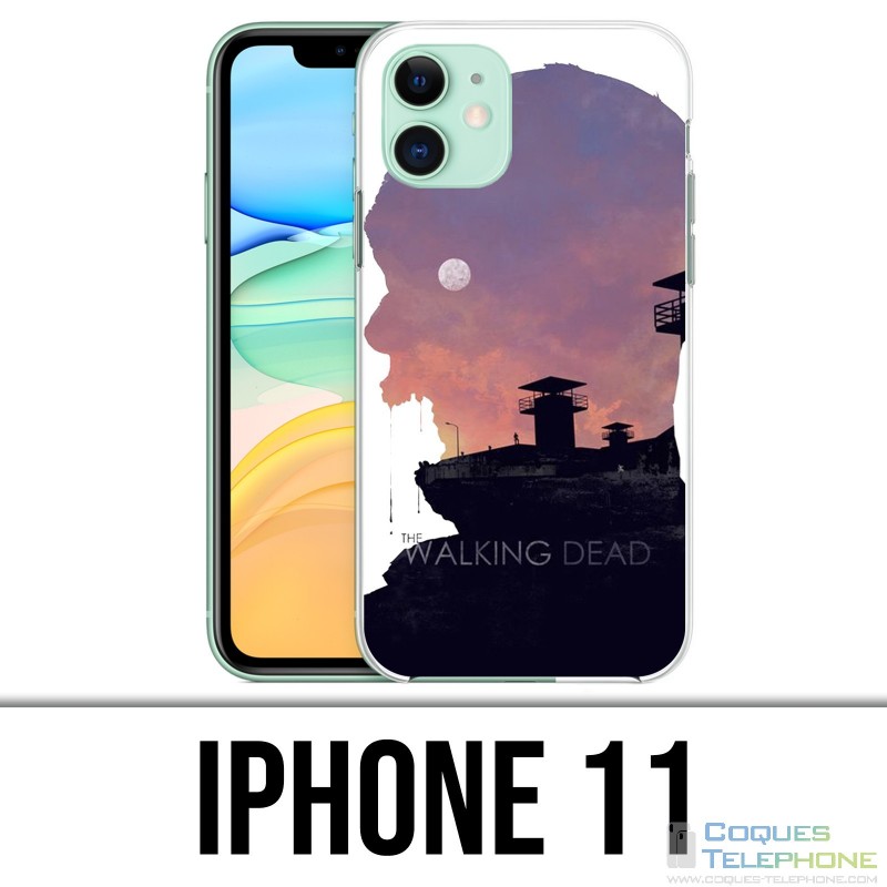 Coque iPhone 11 - Walking Dead Ombre Zombies