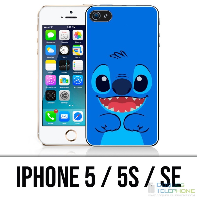 Coque iPhone 5 / 5S / SE - Stitch Bleu