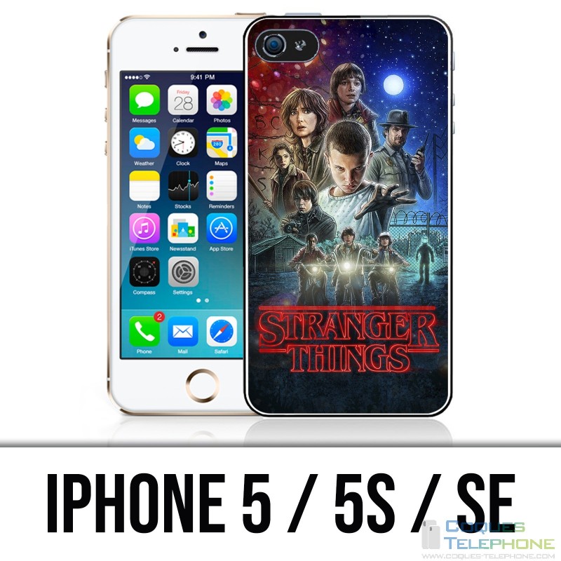 IPhone 5 / 5S / SE Fall - fremdes Sachen-Plakat