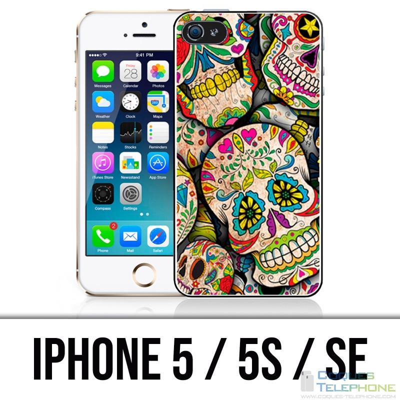 Funda iPhone 5 / 5S / SE - Calavera de azúcar