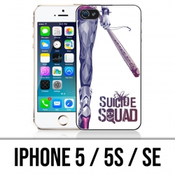 Custodia per iPhone 5 / 5S / SE - Suicide Squad Leg Harley Quinn