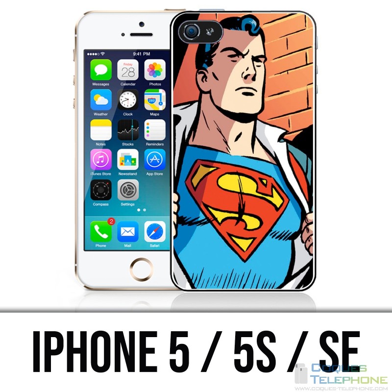 Coque iPhone 5 / 5S / SE - Superman Comics