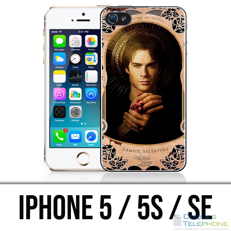 Coque iPhone 5 / 5S / SE - Vampire Diaries Damon