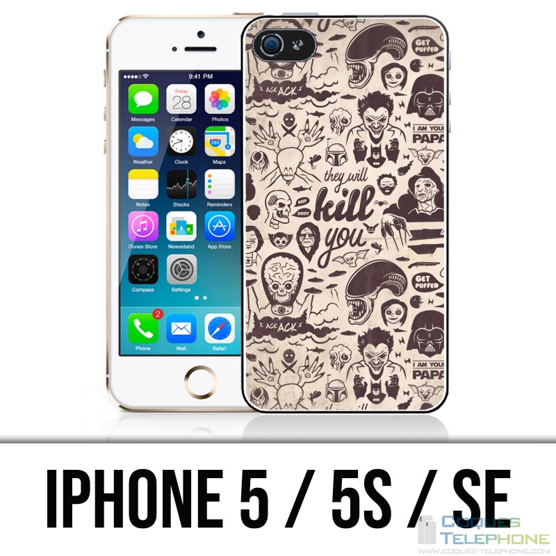 Custodia per iPhone 5 / 5S / SE - Vilain Kill You