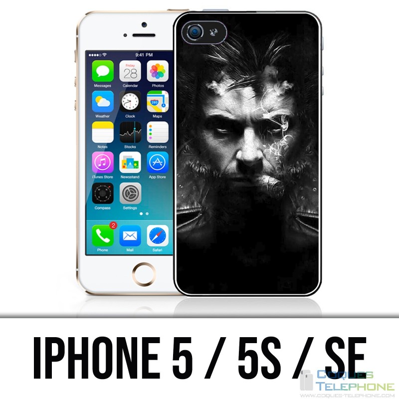 Coque iPhone 5 / 5S / SE - Xmen Wolverine Cigare