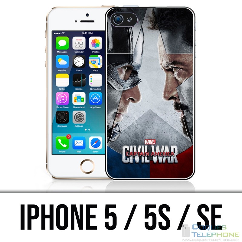 Custodia per iPhone 5 / 5S / SE - Avengers Civil War