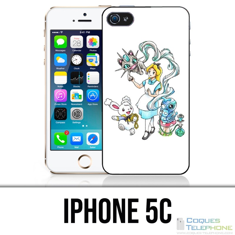 Coque iPhone 5C - Alice Au Pays Des Merveilles Pokémon