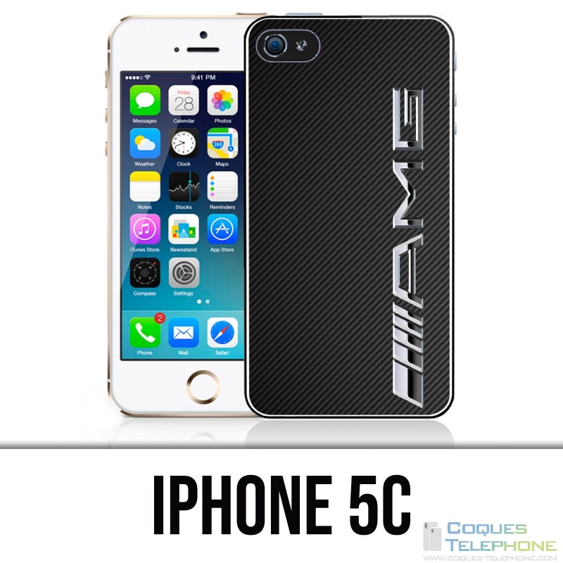 Coque iPhone 5C - Amg Carbone Logo