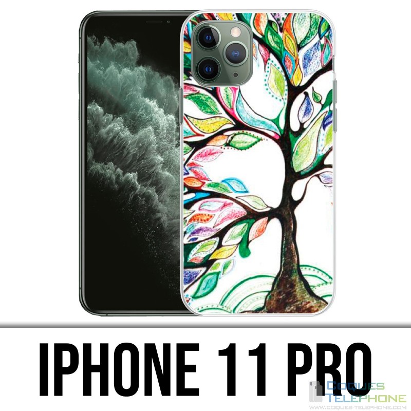 Custodia per iPhone 11 Pro - Albero multicolore