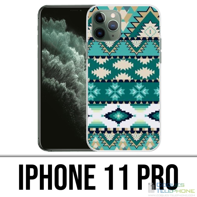 Funda para iPhone 11 Pro - Azteca verde