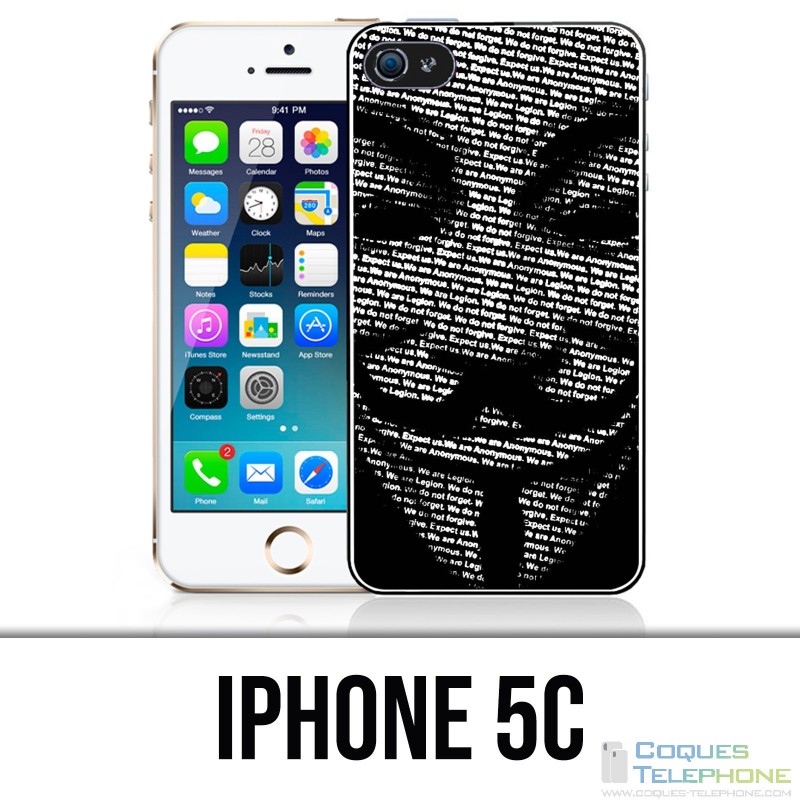 Coque iPhone 5C - Anonymous 3D