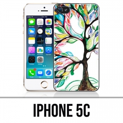 Custodia per iPhone 5C - Albero multicolore