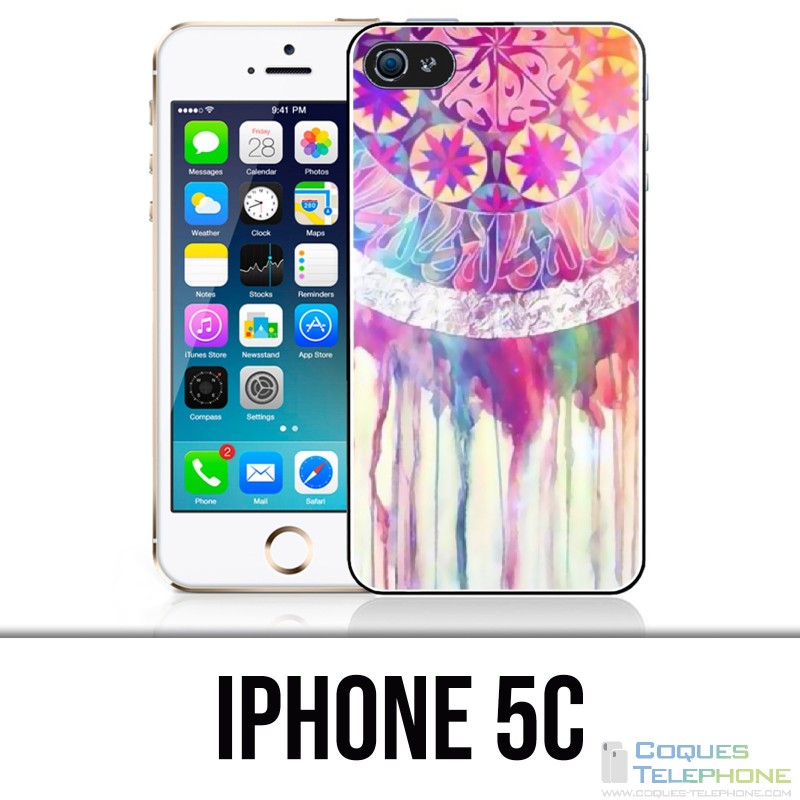 Coque iPhone 5C - Attrape Reve Peinture