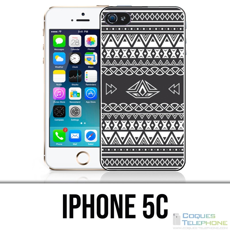 Custodia per iPhone 5C - Azteque grigio