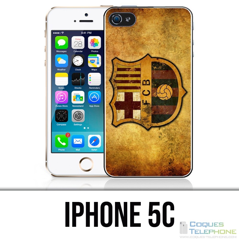 Coque iPhone 5C - Barcelone Vintage Football