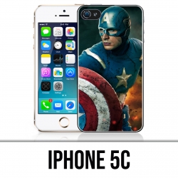 Coque iPhone 5C - Captain America Comics Avengers