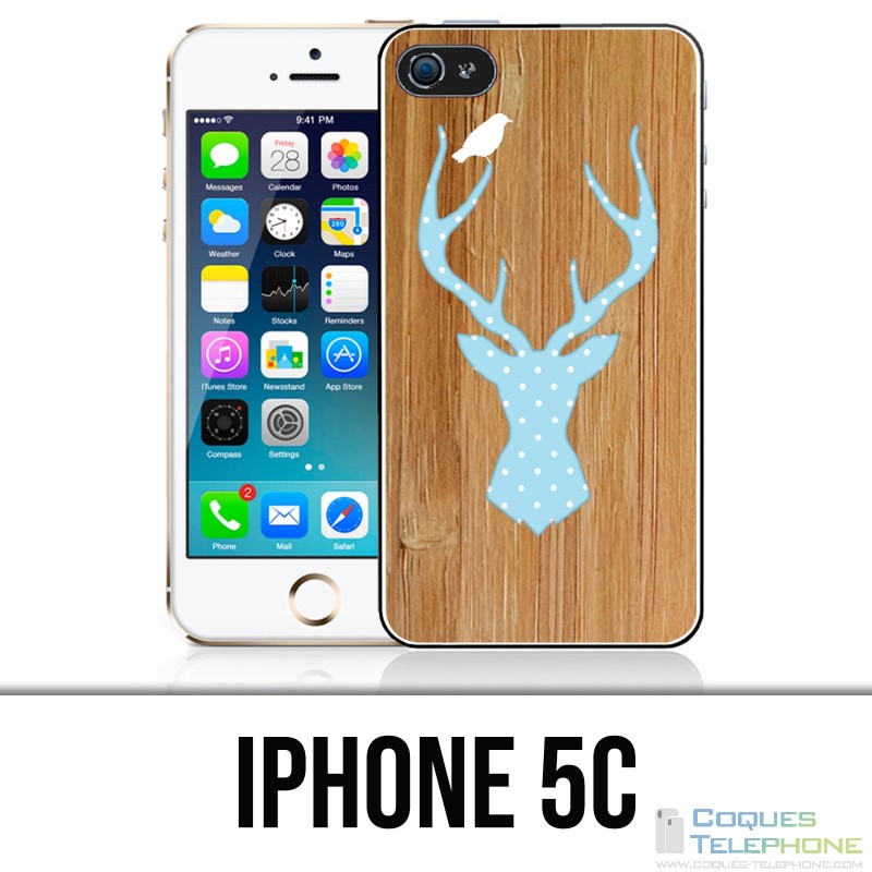 Funda iPhone 5C - Ciervo Madera