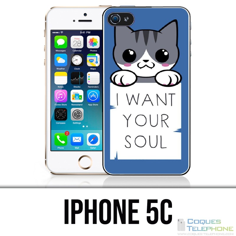 Custodia per iPhone 5C - Chat I Want Your Soul