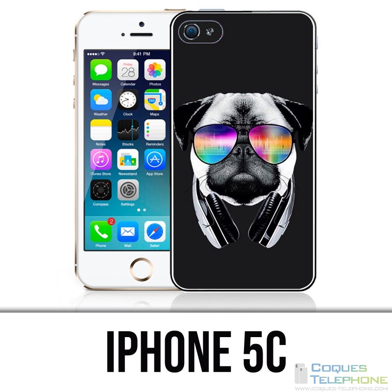 Coque iPhone 5C - Chien Carlin Dj