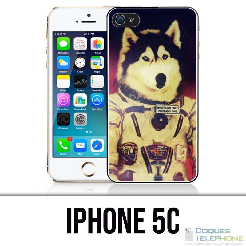 Custodia per iPhone 5C - Jusky Astronaut Dog