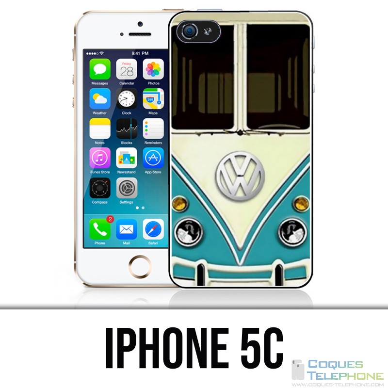 Coque iPhone 5C - Combi Vintage Vw Volkswagen