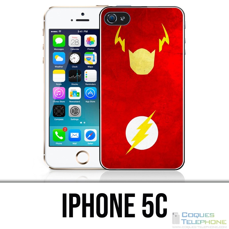 Funda iPhone 5C - Dc Comics Flash Art Design