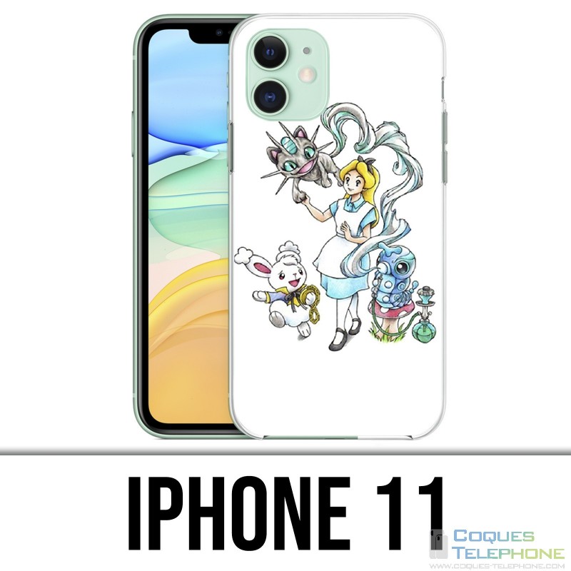 Coque iPhone 11 - Alice Au Pays Des Merveilles Pokémon