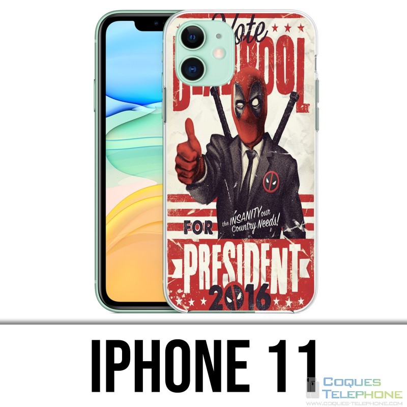 Coque iPhone 11 - Deadpool Président