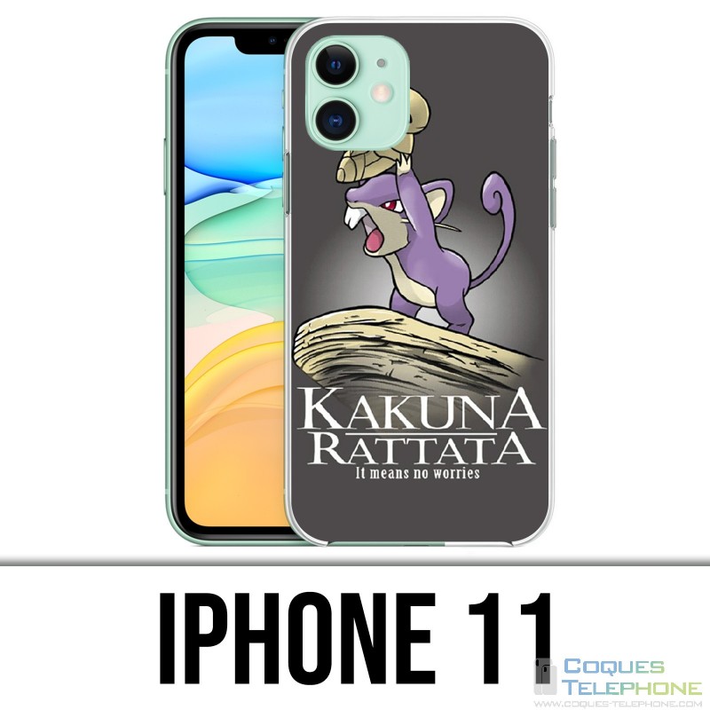 Custodia per iPhone 11 - Pokémon Re Hakuna Rattata