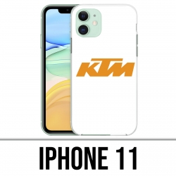 Coque iPhone 11 - Ktm Logo Fond Blanc