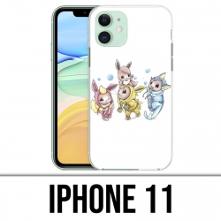 Coque iPhone 11 - Pokémon bébé Evoli évolution