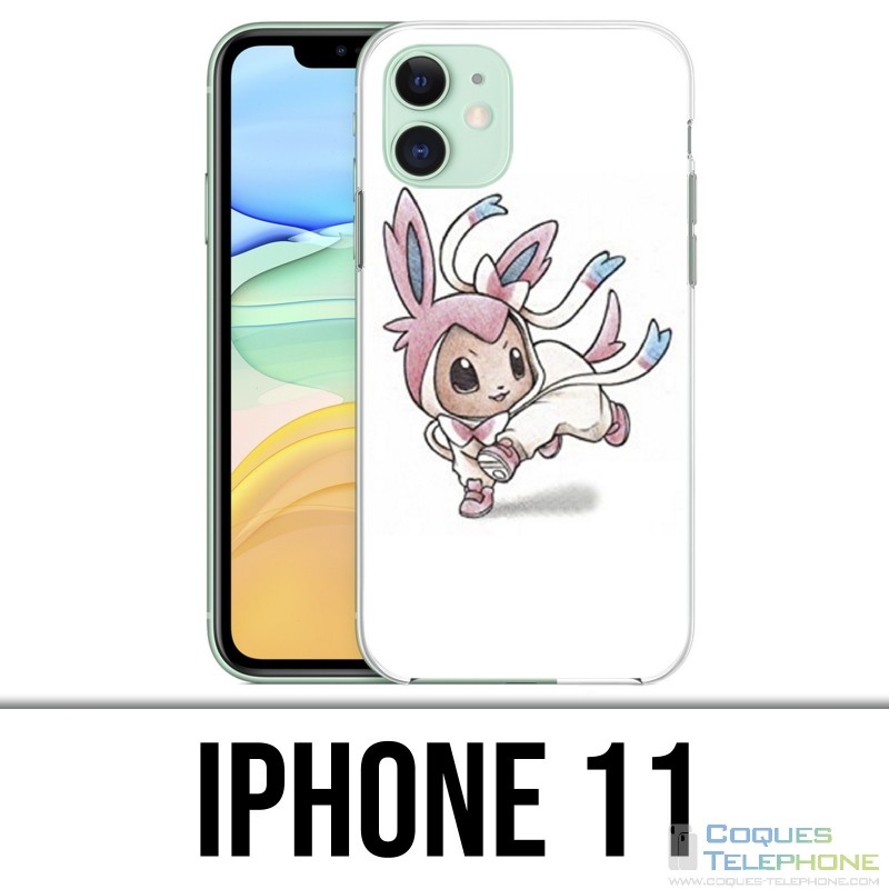 Coque iPhone 11 - Pokémon bébé Nymphali