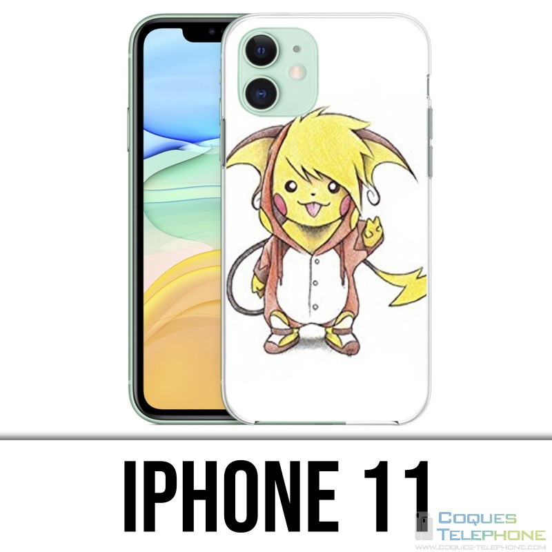 Coque iPhone 11 - Pokémon bébé Raichu