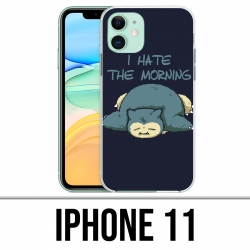 Custodia per iPhone 11 - Pokémon Ronflex Hate Morning