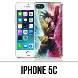 Coque iPhone 5C - Dragon Ball Black Goku Cartoon