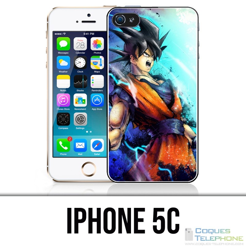 Coque iPhone 5C - Dragon Ball Goku Couleur