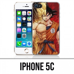 Funda iPhone 5C - Dragon Ball Goku Super Saiyan