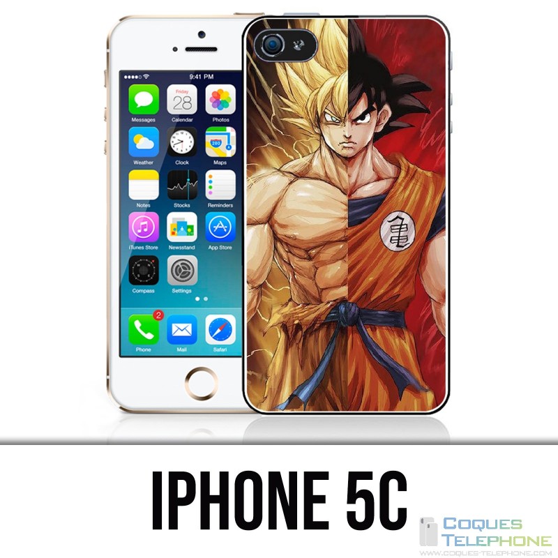 Custodia per iPhone 5C: Dragon Ball Goku Super Saiyan