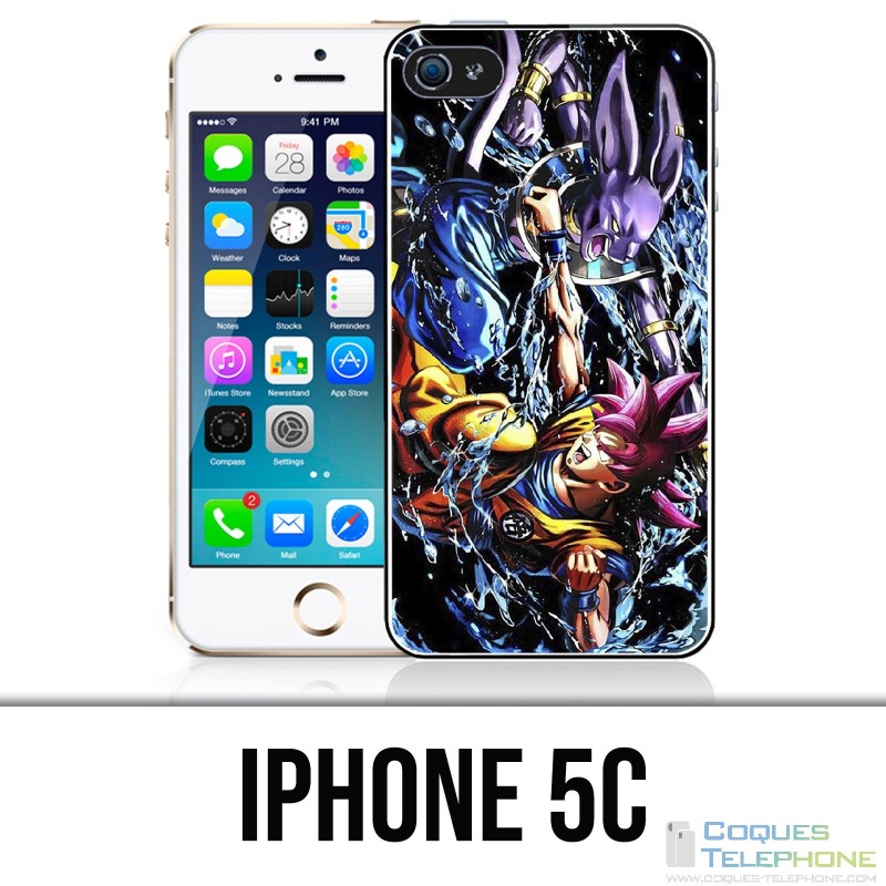 Coque iPhone 5C - Dragon Ball Goku Vs Beerus