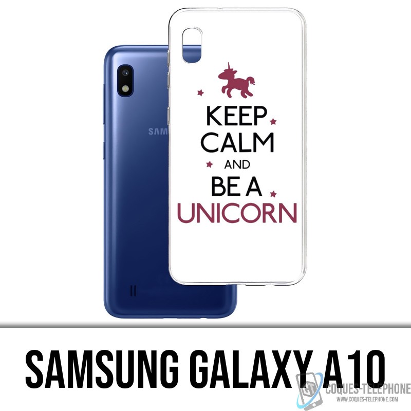 Samsung Galaxy A10 Custodia - Mantenere la calma Unicorn Unicorn