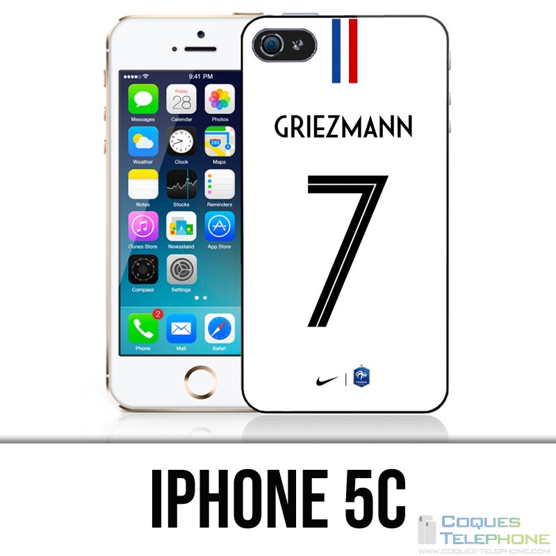 Coque iPhone 5C - Football France Maillot Griezmann