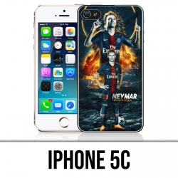 Coque iPhone 5C - Football Psg Neymar Victoire