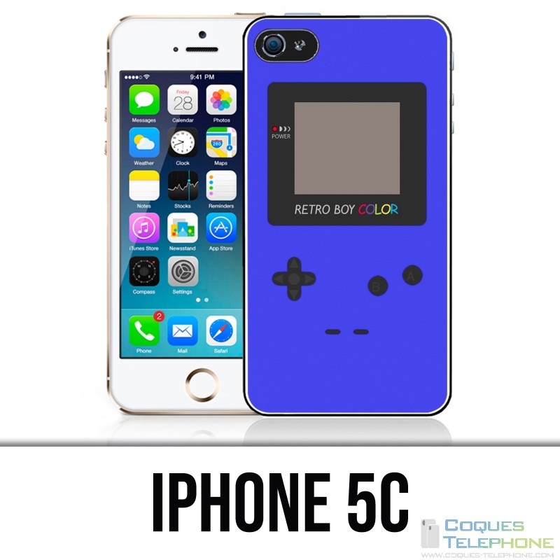 Custodia per iPhone 5C - Game Boy di colore blu