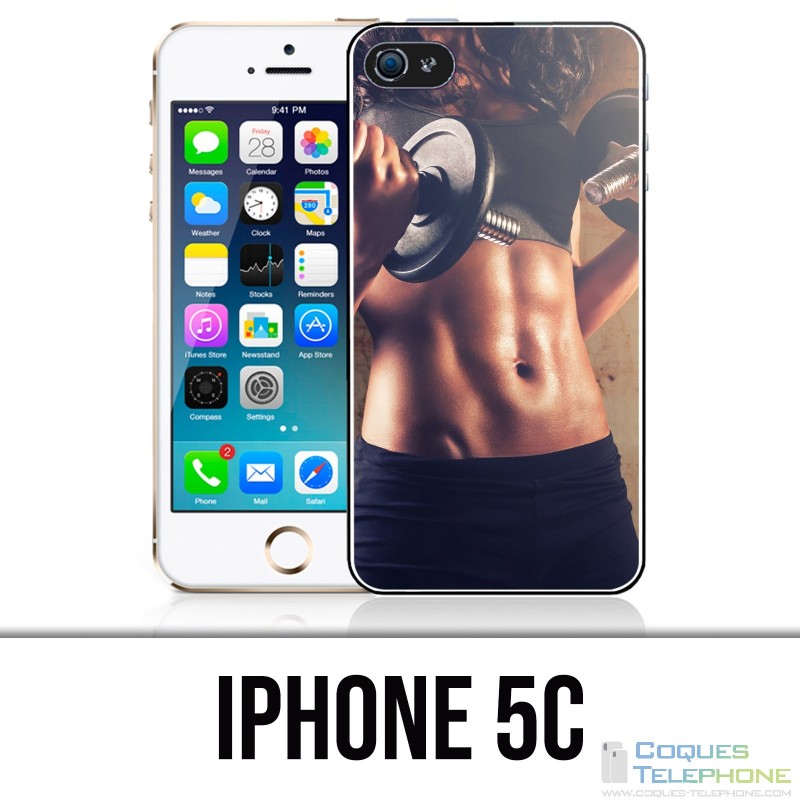 Custodia per iPhone 5C - Bodybuilding ragazza