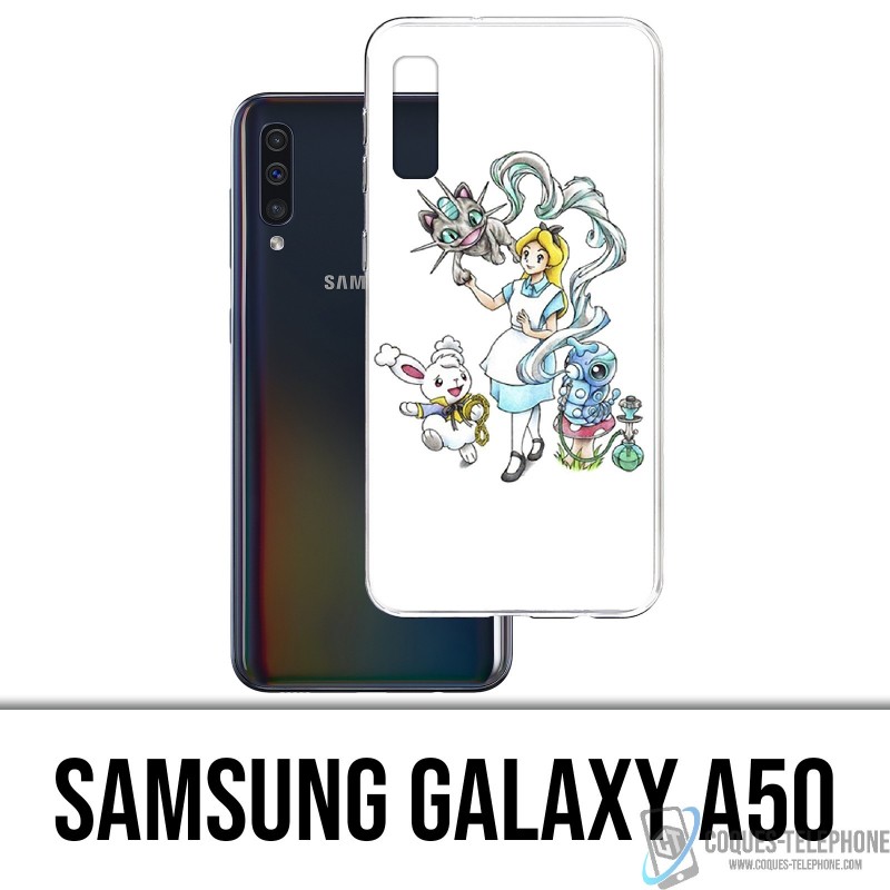 Coque Samsung Galaxy A50 - Alice Au Pays Des Merveilles Pokémon