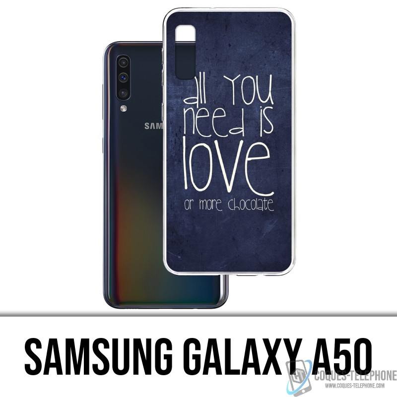 Funda Samsung Galaxy A50 - Todo lo que necesitas es chocolate