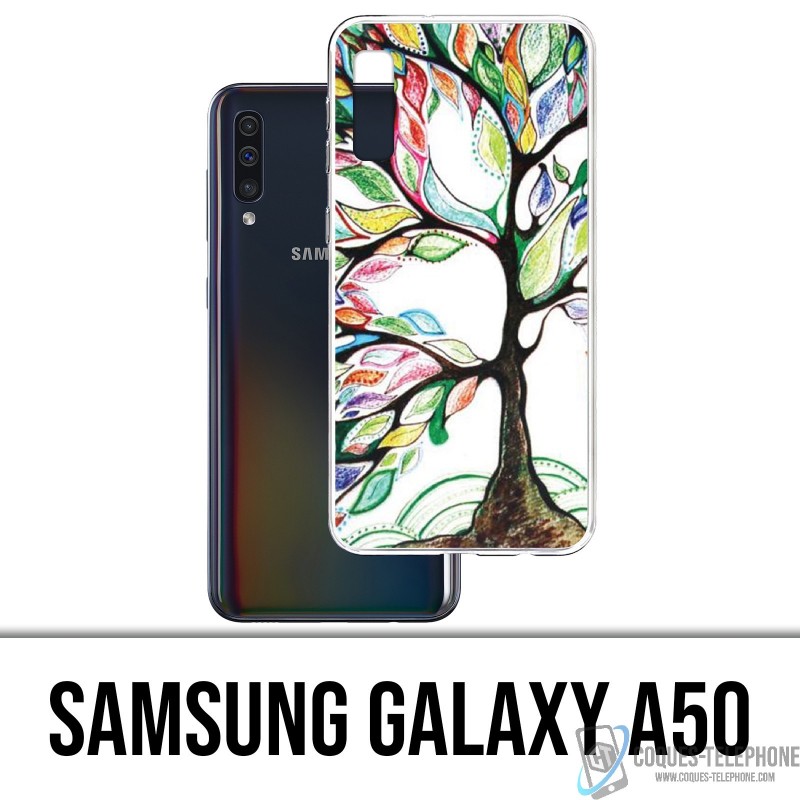 Coque Samsung Galaxy A50 - Arbre Multicolore