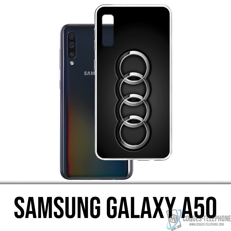 Case des Samsung Galaxy A50 - Audi Metall-Logo