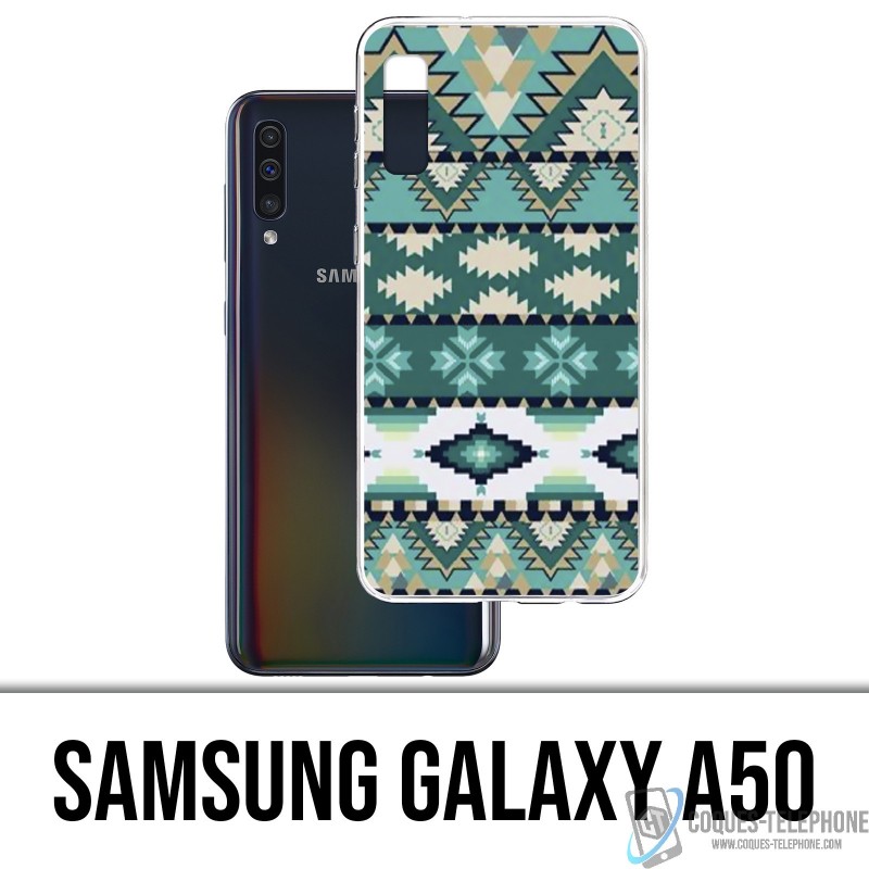 Coque Samsung Galaxy A50 - Azteque Vert