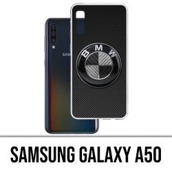 Funda Samsung Galaxy A50 - Logotipo de carbono Bmw